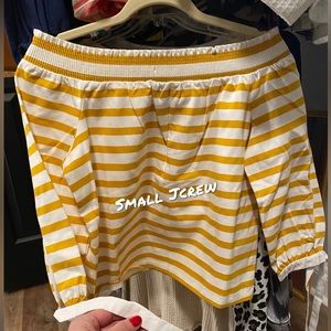 Jcrew small off or on shoulder top.